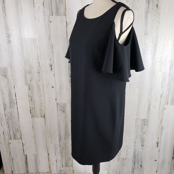 Chelsea28 Cold Shoulder Cocktail Dress Sz M - Picture 6 of 10